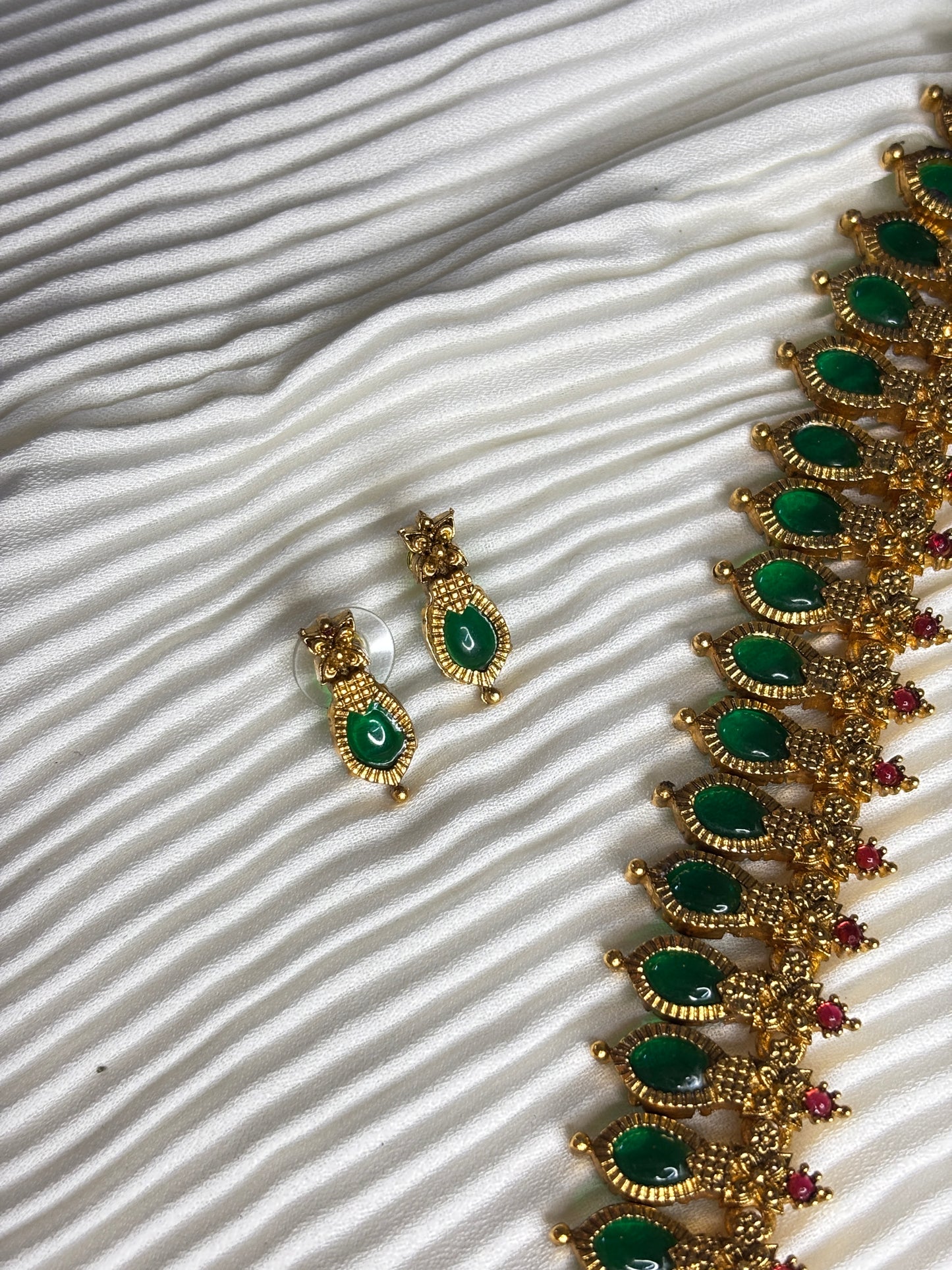 Emerald Grace Traditional Palakka Long Haram Set