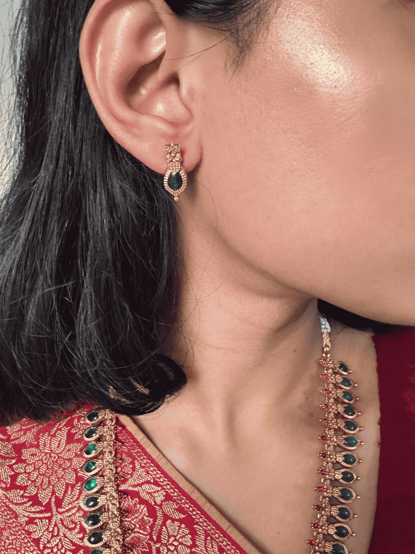 Emerald Grace Traditional Palakka Long Haram Set